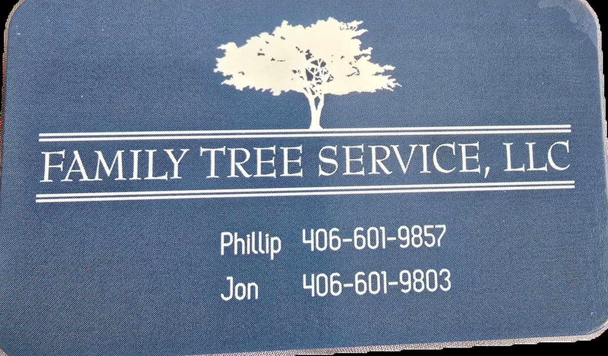 Front of the Family Tree Service LLC business card